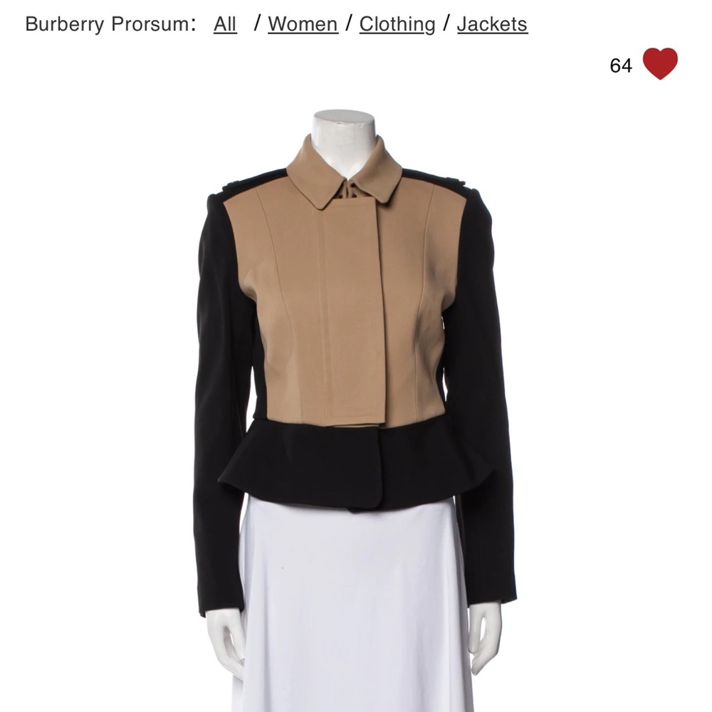 Burberry Tan and Black Jacket